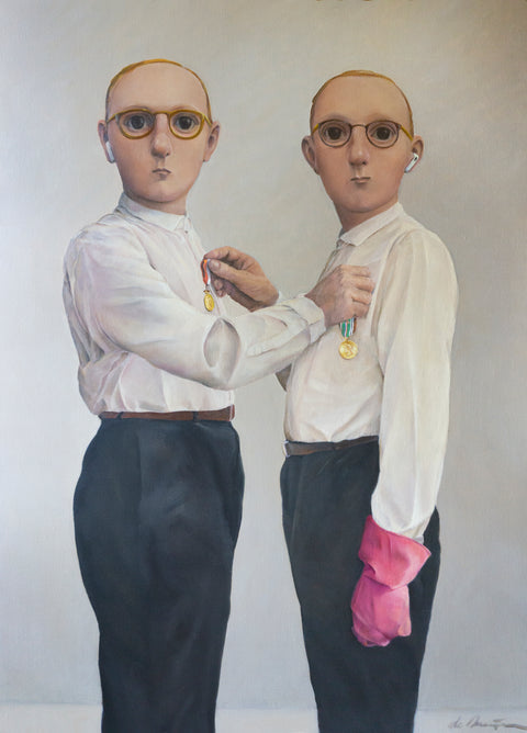 Homies - original painting by Dutch contemporary painter Ellen de Meijer